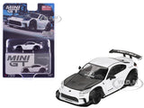 TOYOTA GR86 "LB-NATION" WHITE 1/64 DIECAST MODEL CAR BY MINI GT MGT00769