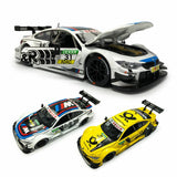 1/24 M4 DTM Model Car Metal Diecast Toy Cars Race Car Toys for Boys Kids Gifts Battery