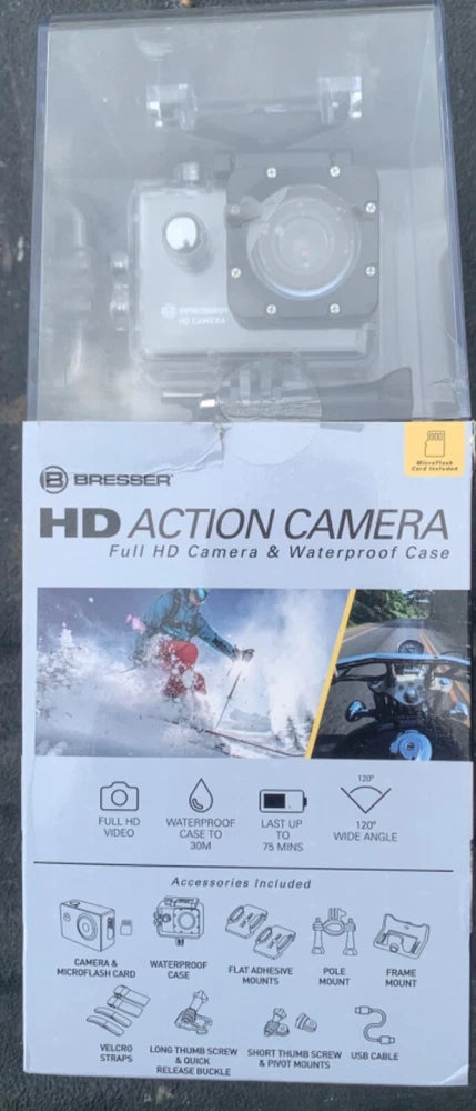 Bresser HD Action Camera Waterproof With Accessories (N0625750)