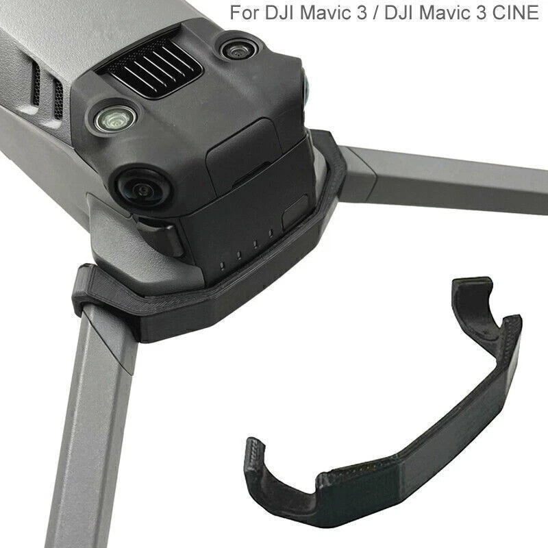 Battery fixed buckle clamp for DJI Mavic 3—black bracket with curved strap