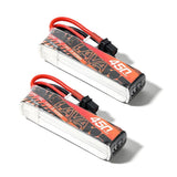 2pcs Lava 450mAh 2S 7.6V LiHV 75C FPV Lipo Battery w/XT30 Connector Rechargeable