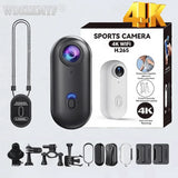 Mini WiFi Action Camera 4K Lightweight POV Sport Bike Body Cam Recorder