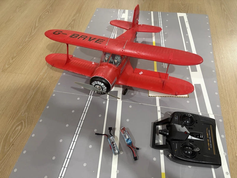 Beech D17S 550mm Wingspan 3s Power 2.4GHz 4CH 3D/6G RC Biplane With 2 Batteries