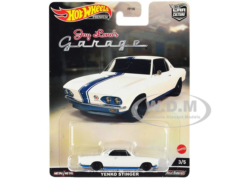 1966 CHEVROLET CORVAIR YENKO STINGER WHITE DIECAST MODEL BY HOT WHEELS HCJ84