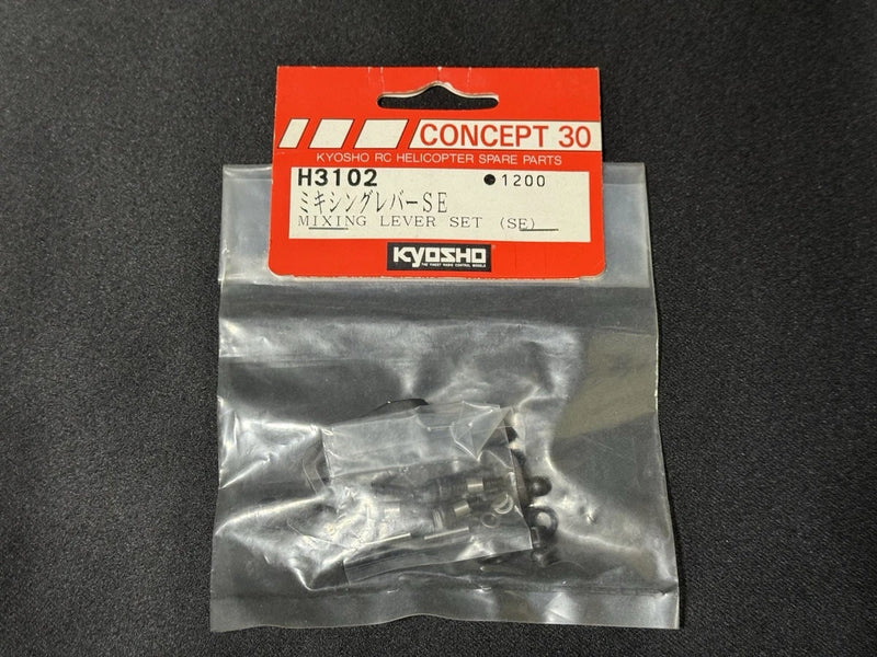 RC helicopter mixing lever SE set in sealed clear plastic bag