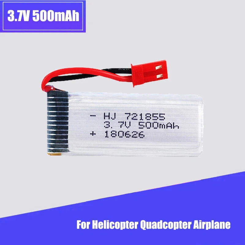 3.7V 500mAh Li-po battery for JJRC H37 JXD 523 wltoys V966 V977 V930 Q282 E50 RC