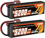 3S Lipo Battery 5200mAh 11.1V 80C RC Battery Hard Case with T Plug for RC Car Battery