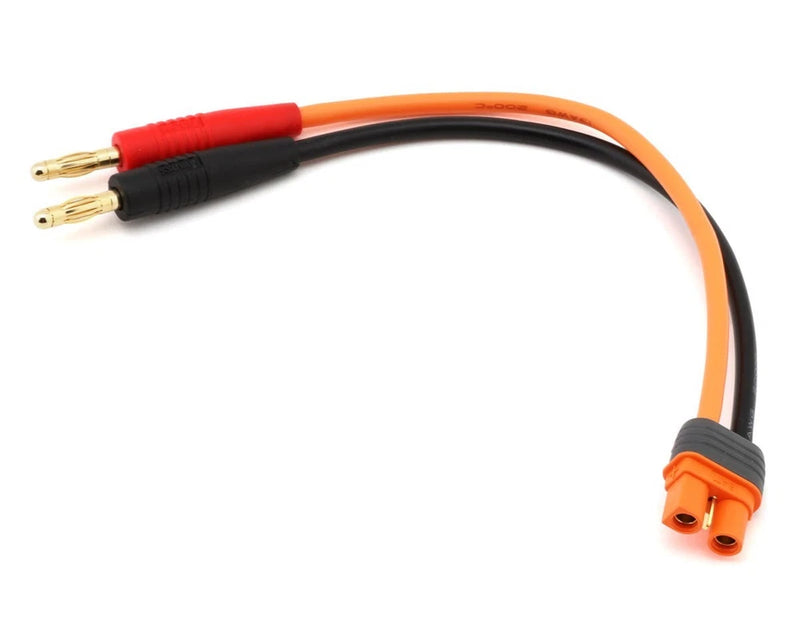 Spektrum RC IC3 Battery Adapter w/4mm Male Bullets & 6" 13 AWG Wire SPMXCA315 Battery