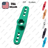 1PC 25T High-Strength CNC Aluminum Straight Servo Arm for RC Cars - 6 Colors