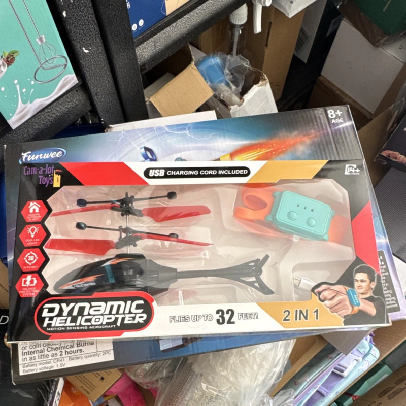 Funwee Dynamic Helicopter Motion Sensing Remote-Controlled Toy USB Charging Fli¡­