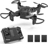 Foldable Mini Drone for Kids Toys,V2 Nano Pocket RC Quadcopter for Beginners Gif