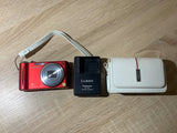 Panasonic Lumix DMC-ZX3 Red Digital Camera Tested with Accessories Included