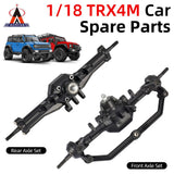 AUSTAR TRX4M Front+Rear Axle Set Complete With Servo Mount For 1/18 TRX4M RC Car