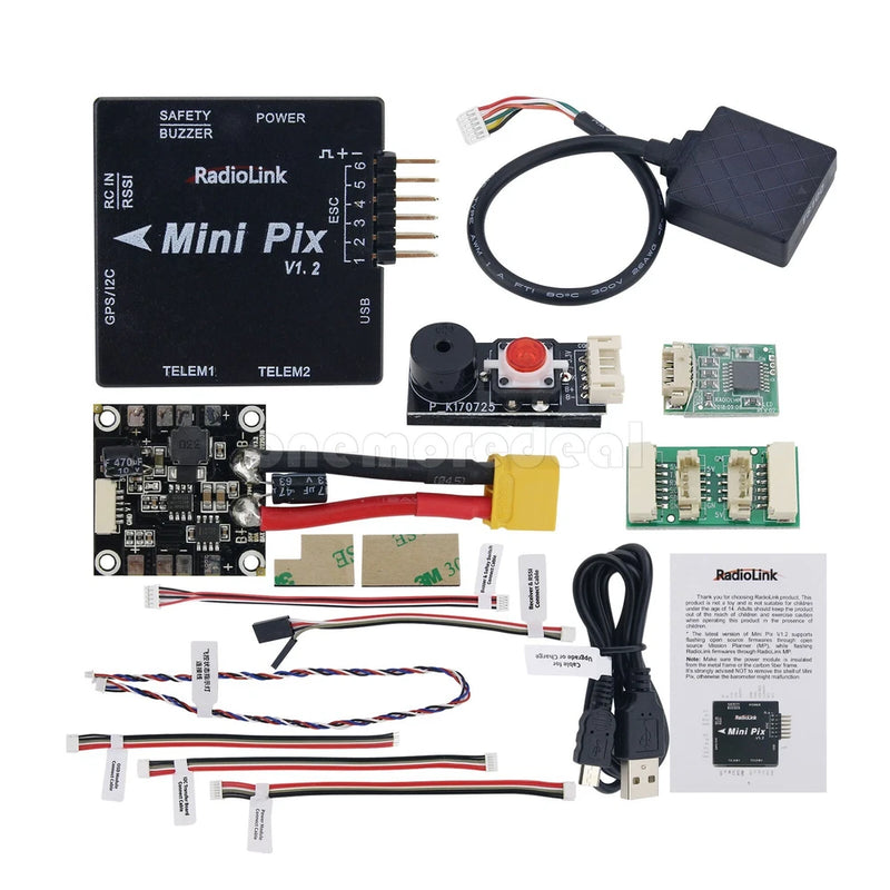 Radiolink Mini PIX+GPS Module Flight Controller for RC Car Ship Fixed Wing Drone
