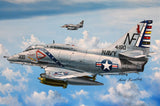 A-4F Skyhawk plastic model kit with Navy markings, 1/72 scale