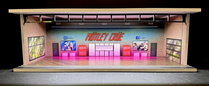 Motley Crue Theme FOR Hot Wheels 1:64 Model Diorama Garage LED Lighting!
