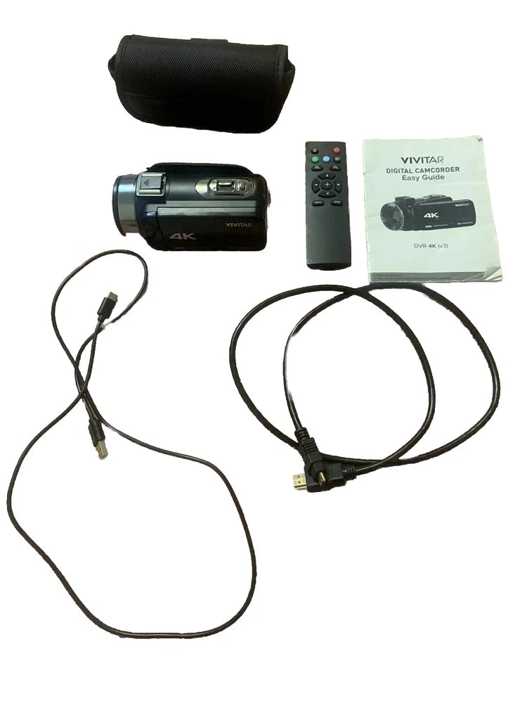 Vivitar 4K 18X Digital Zoom Camcorder Video Camera Set