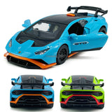 1/40 Lamborghini Huracan STO Model Toy Car Metal Diecast Toy Vehicle Doors Open