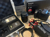 Panasonic LUMIX GH4 4K Mirrorless Camera + 14-140mm Lens + Rode Mic + Wireless M