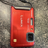 Panasonic LUMIX Red Compact Digital Camera MEGA O.I.S. f/3.9-5.7 - NO POWER CORD