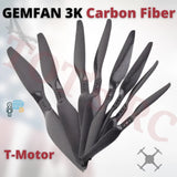 GEMFAN 3K Carbon Fiber T-Motor Propellers Fixed wing Drone 1255 1355 1455