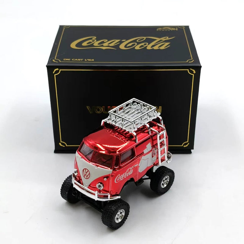 1:64 T1 Polar Bear Retro Van Diecast Model Car - Alloy Collectible