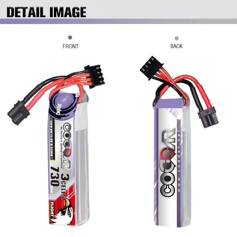 NEW HOT 3S 730mAh 100C LIHV Battery Drone Quadcopter DIY FPV Toothpick