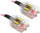2 PCS Car High Frequency to Low Frequency Output Converter, Speaker Output to RC Converter