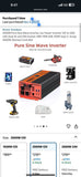 2000W Pure Sine Wave Power Inverter 12V DC to 120V AC Off Grid power outages