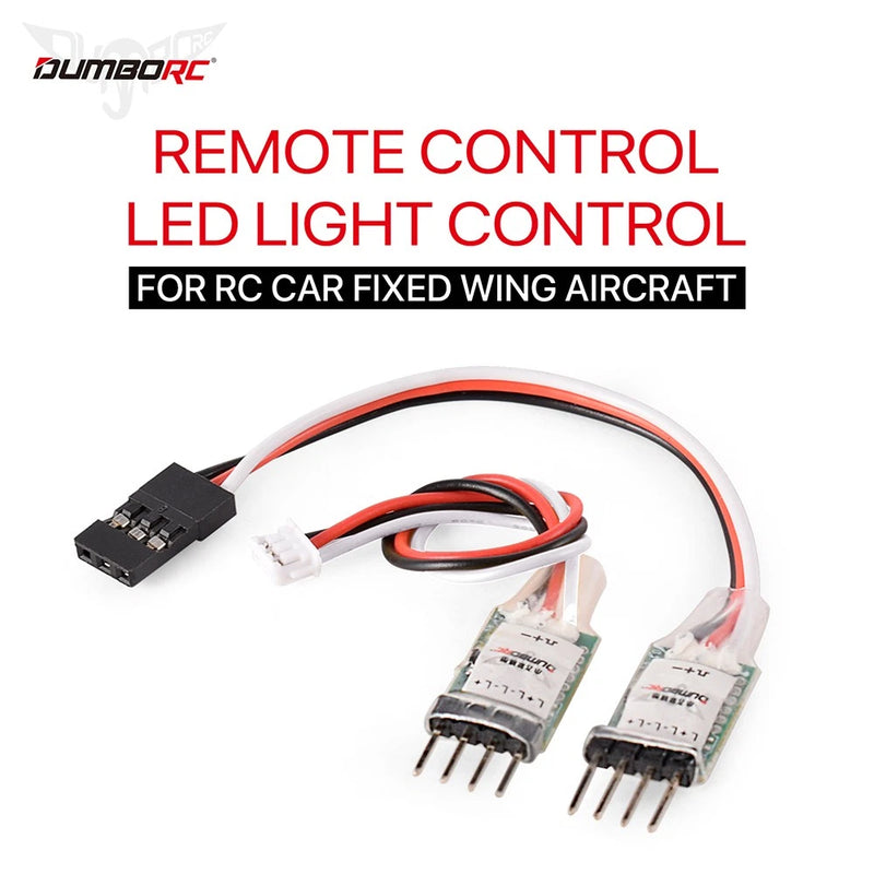 DUMBORC RC LED Light Controlle 3CH for RC Car Fixed Wing Aircraft SCX10 TRX4