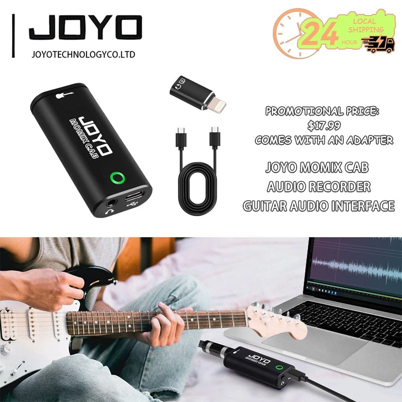 JOYO Mini Guitar Audio Interface Pocket Internal Recording Sound Card Portable