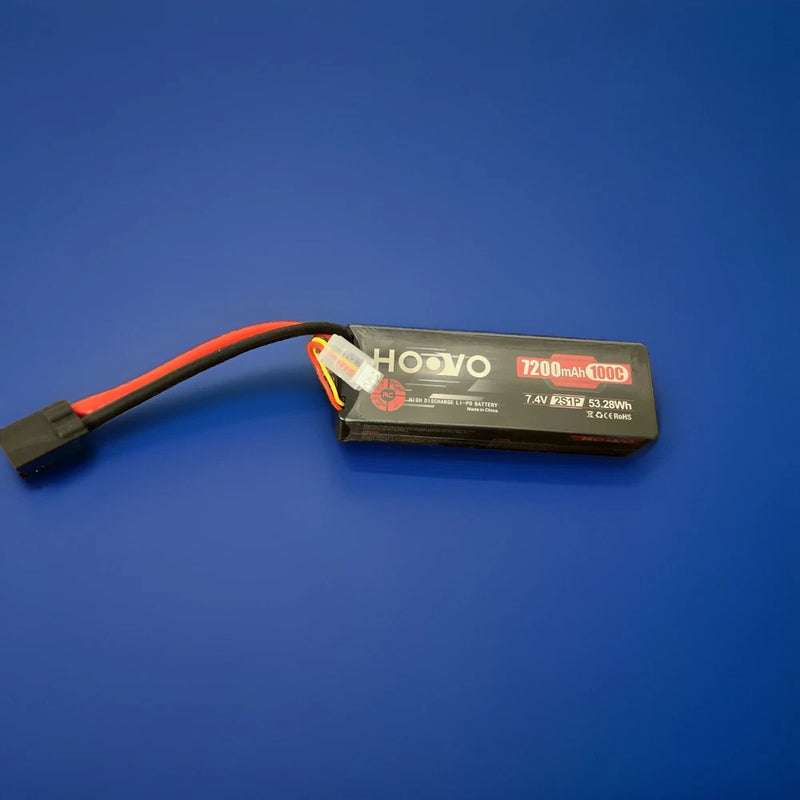Hoovo 7200MAH 120C 14.8V 4S Hardcase Lipo W EC5 Connector Rc Part #18669 Battery