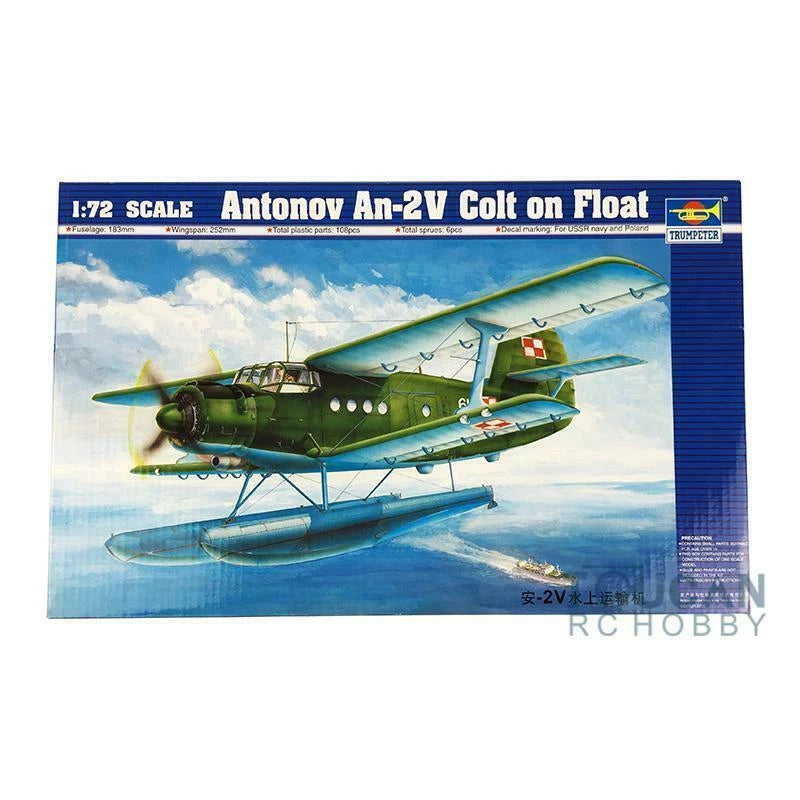 1/72 Trumpeter Antonov An-2v Colt on Float Seaplane Water 01606 Plane Model