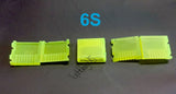 6S JST-XH balance connector plug saver covers, translucent yellow-green