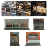 1/64 Garage Model LED Lighting City Street Scene Display Building Diorama Model