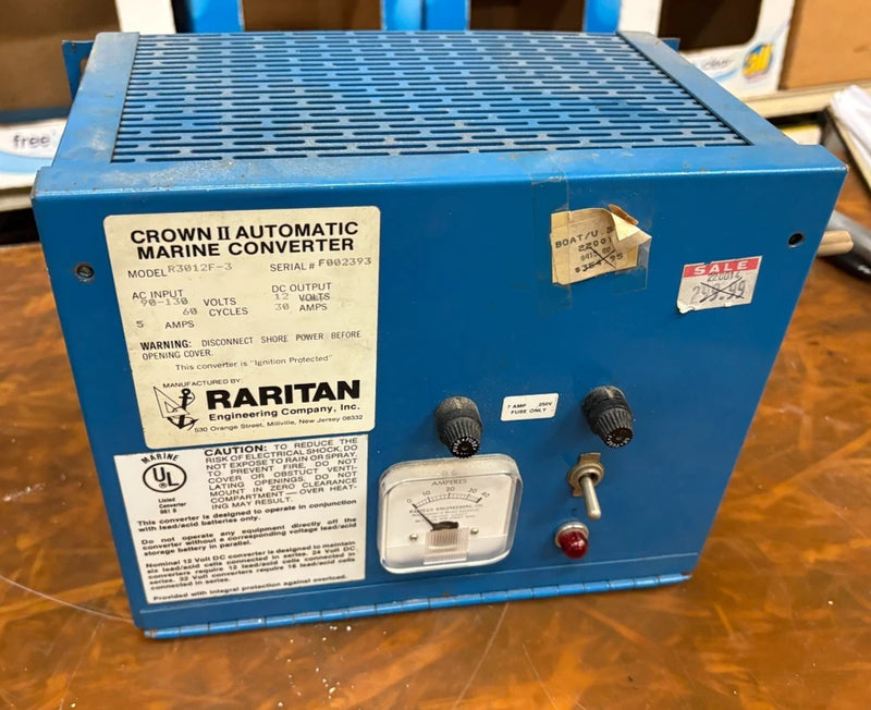RARITAN CROWN II AUTOMATIC MARINE CONVERTER MODEL R3012F-3 AC INPUT 90-130....