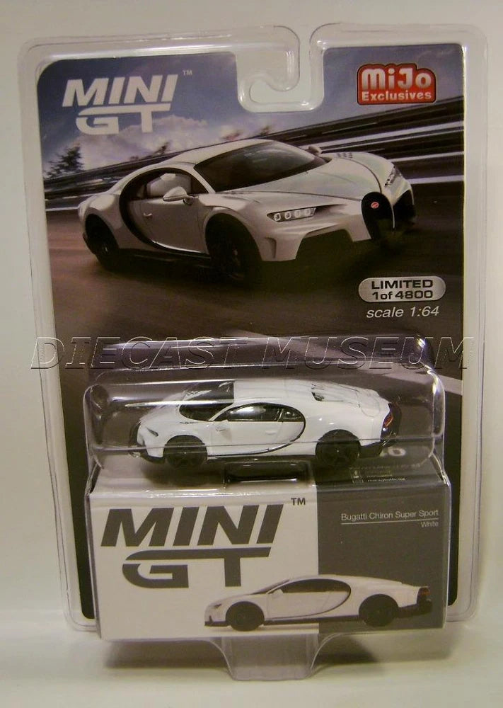 BUGATTI CHIRON SUPER SPORT WHITE #440 MIJO TSM MODEL MINI GT DIECAST 2022