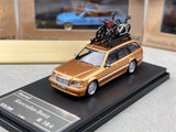 Mortal 1/64 Mercedes-Benz E-Class E300 S124 Wagon Gold1 Diecast Car Model Toy