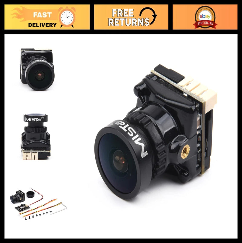 2000TVL FPV Mini Camera, 1/1.8" Starlight Lens, 16:9 NTSC/PAL Switchable for Dro