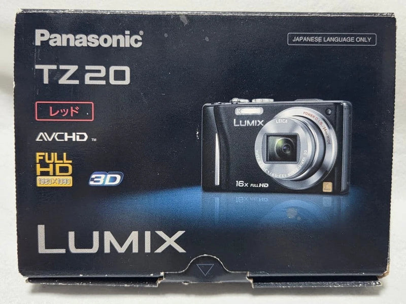 Panasonic LUMIX DMC-TZ20 Red Console Digital Camera