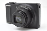 Nikon COOLPIX S9100 18x Optical Zoom Digital Compact Camera Black JP