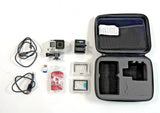 TESTED GoPro Hero 4 Silver Action Camera 4k w/ Case, 32GB, Batteries Charger