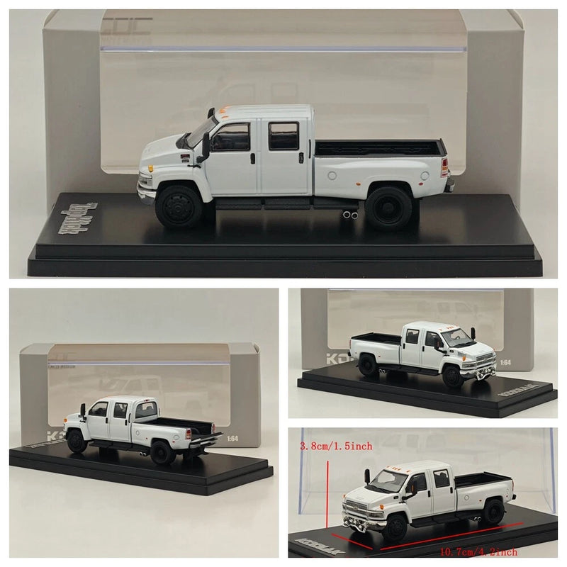 GOC 1/64 Chevrolet Kodiac & GMC Topkick C4500 Pickup Diecast Models Car White