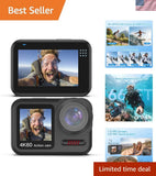 4K 60FPS Waterproof Action Camera,Bare Metal 66FT Underwater Camera,2" Touch ...