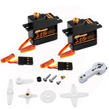 DSPOWER 2PCS 21G Mini Digital Servo, Steering Gear Full Metal Mini, Black
