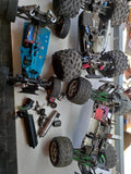 Large Nitros Rc Car Lot 1/8 Scale / Electric Converted Hpi Savage Xtm Mammoth Converter