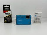 Panasonic LUMIX DMC-TS2 14MP Digital Camera Blue Tested Working Fresh Battery