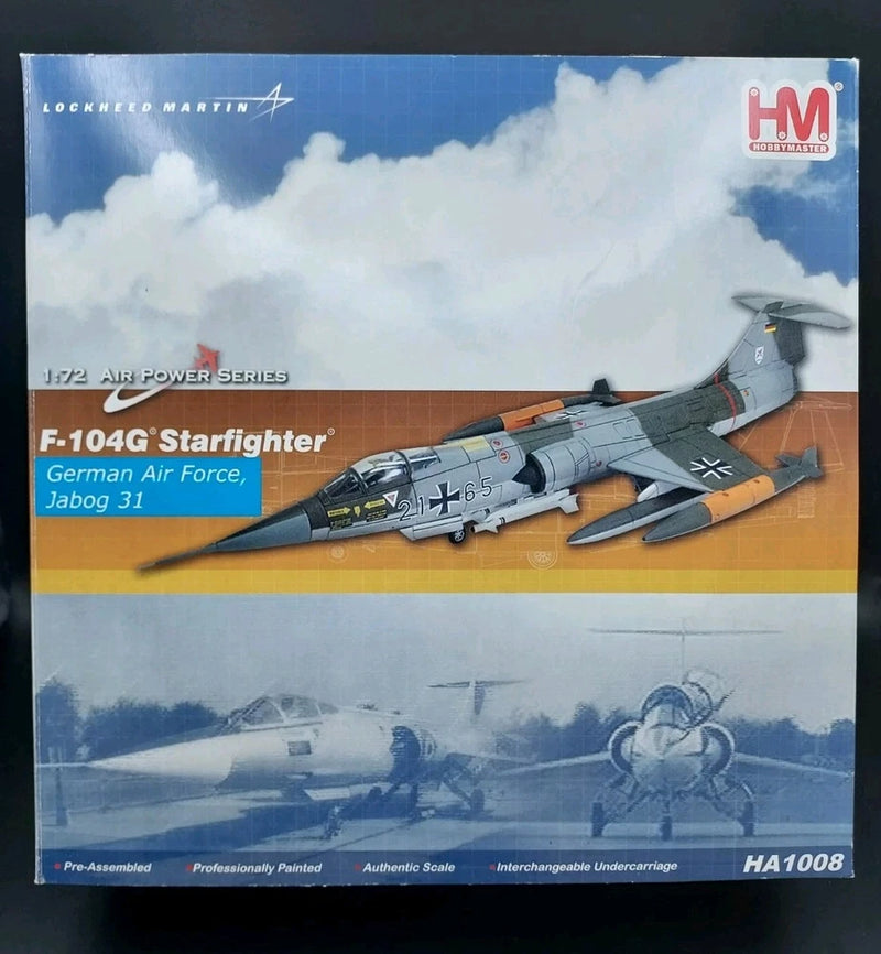 Hobby Master 1/72 Lockheed F-104 Starfighter GERMAN HA1008 Diecast *Read