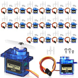 16 Pcs SG90 9g Mini Micro Servo Motors RC Servo Kit for Robot Helicopter Airp...