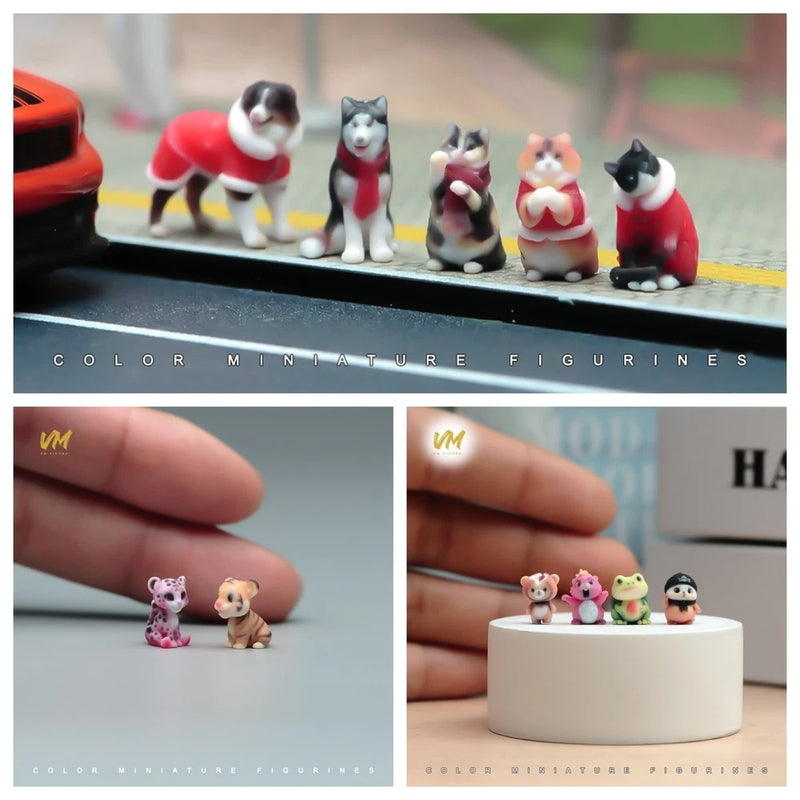 Miniature Figure Scene Props Small Fruit Animal Model Diorama Rein Sculpt Statue